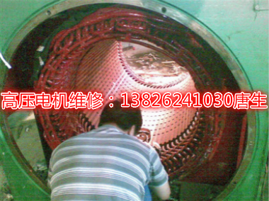 高壓電機維修修理磁極線圈引線故障修理
