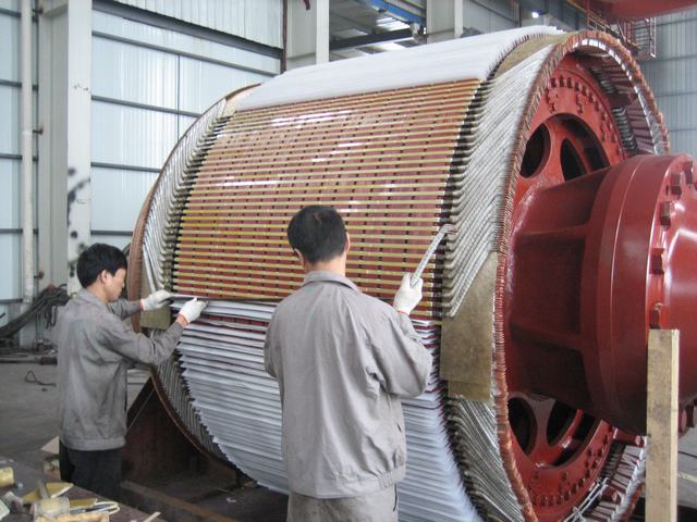 大型直流電機維修電樞繞組裝線工藝